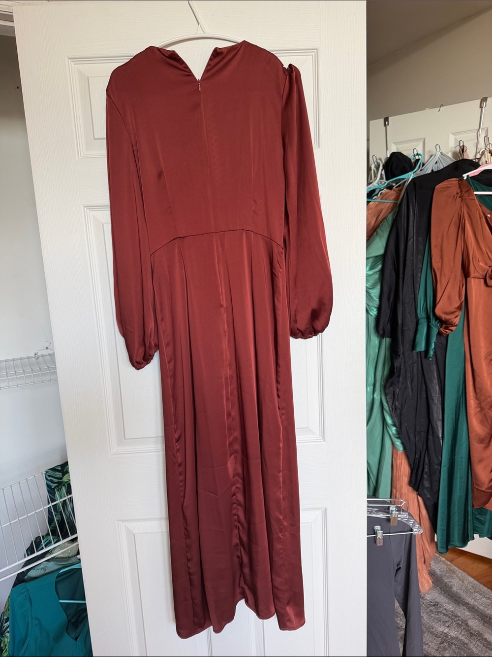 Amazon Rust Knot-Front Maxi Dress - Picture 3 of 3